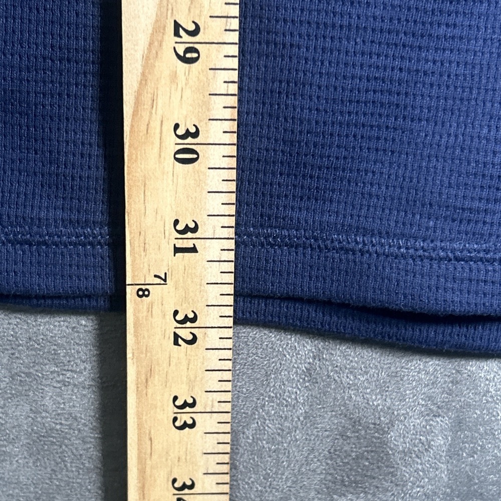 Polo Ralph Lauren Thermal Shirt Mens 2X Blue Waffle Knit Long Sleeve Sleepwear - Picture 6 of 12